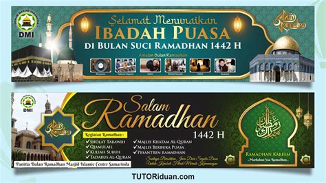 Desain Spanduk Puasa Ramadhan 1442 H 2021 Format Coreldraw Free Cdr