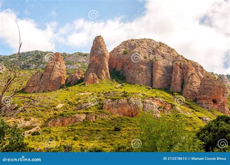 Curious Rock Formations In The Pyrenees Of Huesca Spain Stock Image