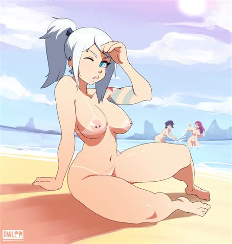 Anime Naked At Beach