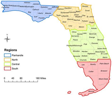Florida Time Zone Map With Cities Map