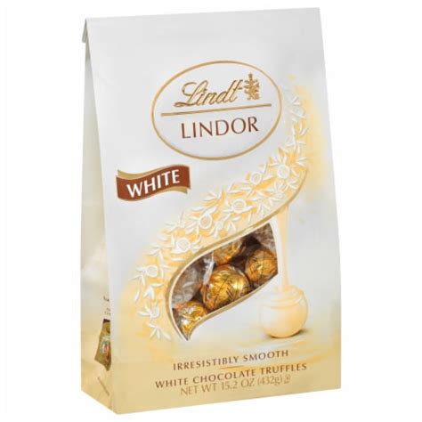 Lindt Lindor White Chocolate Candy Truffles Bag 1 Bag 152 Oz