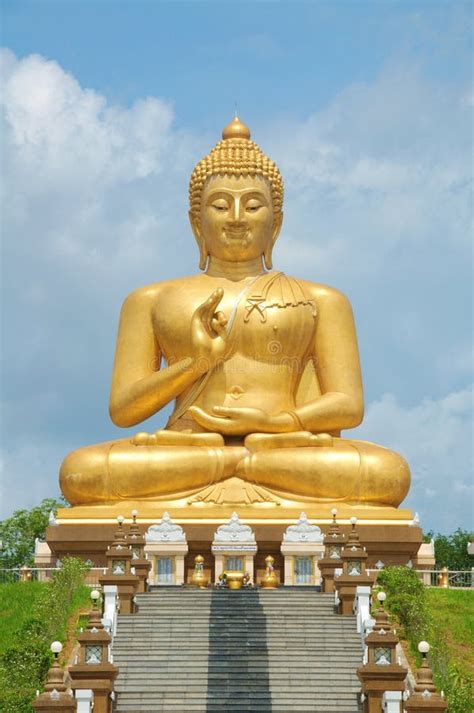 Big Golden Buddha Souht Of Thailand Stock Image Image Of Culture
