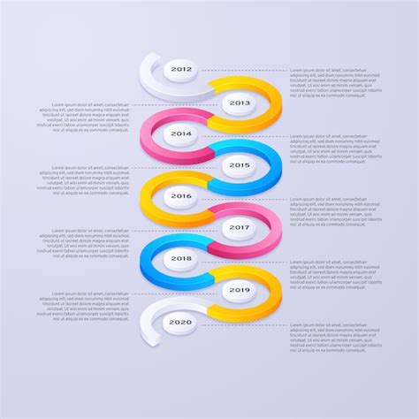 Premium Vector Timeline Infographic Concept