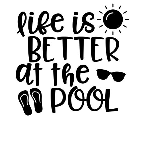 Cricut Projects Beginner Pool Quotes Pool Signs