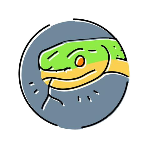 Snake Tongue Animal Color Icon Vector Illustration 35453349 Vector Art