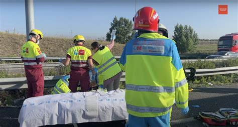 Siete heridos en un accidente múltiple en la M 50 Zona Retiro