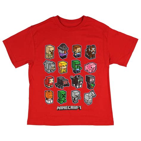 Minecraft Minecraft Shirt Boys Mini Mob Animal And Characters T