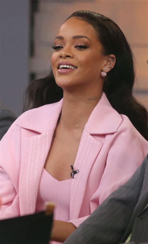 Rihanna Arrives On The Set Of Good Morning America In New York