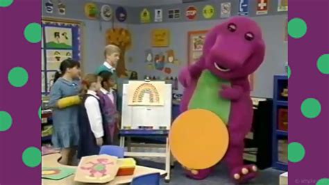 Barney The Rainbow Song From Red Blue And Circles Too Youtube