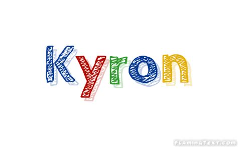 kyron ロゴ フレーミングテキストからの無料の名前デザインツール