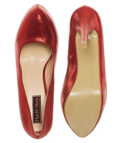Flat N Heels Red Stiletto Heels Price In India Buy Flat N Heels Red