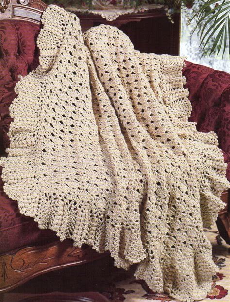 Extra Wide Border Puff Stitch Afghan Crochet Pattern Wide