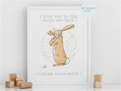 Guess How Much I Love You Personalised Print Unisex Wall Etsy