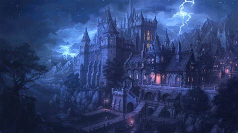 Pin By Nyx Shadowhawk On Gothic Fantasy Castle Fantasy Landscape