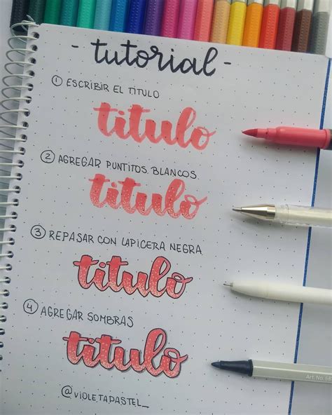 🔥 on instagram “buen martes 🌈 les dejo un mini tutorial paso a paso de cómo hacer un título