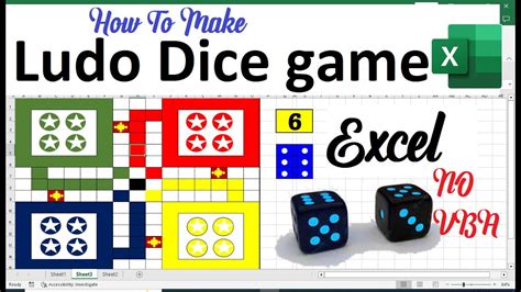 How To Make Ludo Dice Game In Excel Dice Roller Excel Spreadsheet
