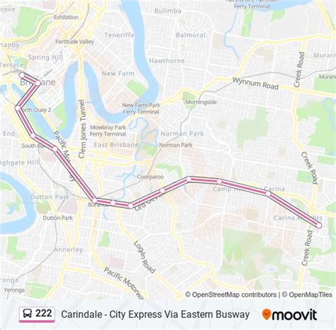 222 Route Schedules Stops And Maps Carindale Interchange Updated
