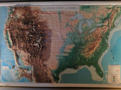Raised Relief Map Of The United States Vivid Maps Images And Photos