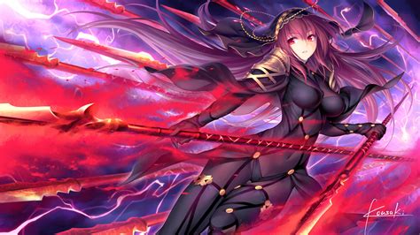 Download 3840x2160 Fate Stay Night Lancer Scathach Spear Cape