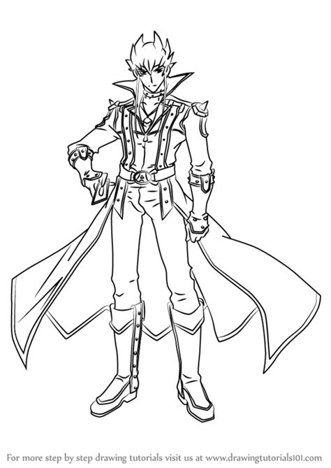 Learn How To Draw Jack Atlas From Yu Gi Oh 5ds Yu Gi Oh 5ds Step
