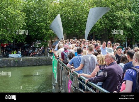 Bristol 18th July 2015 Huge Crowds Enjoying The Sunny Weather And