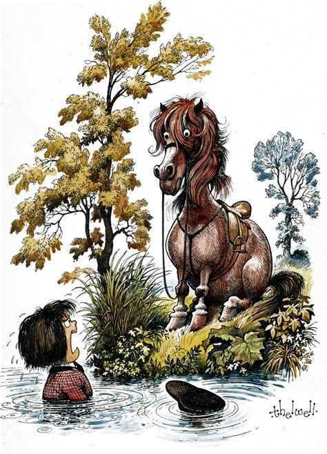 Thelwell Loved Thelwells Ponies And Children He Was Right On
