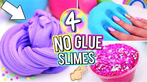 You can make a great fluffy version of slime with a few simple ingredients. 😱HOW TO MAKE SLIME WITHOUT GLUE OR ANY ACTIVATOR! 😱NO BORAX! NO GLUE! - YouTube