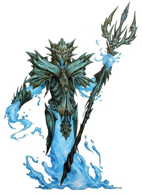 Water Elemental Myrmidon Monster Stat Block Dnd 5e
