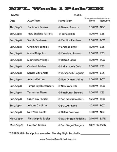 Search Results For Printable Football Pool Calendar 2015