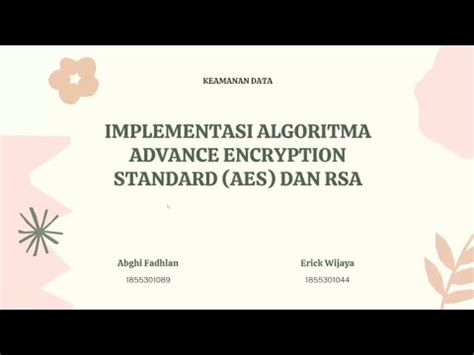 Implementasi Algoritma AES Dan RSA YouTube