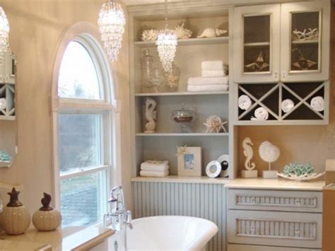 A large mirror fully clad with seashells, corals and sea urchins is a cool idea for a coastal or beach bathroom. Seashell Bathroom Decor Ideas: Pictures & Tips From HGTV ...