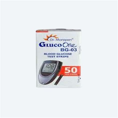 Dr Morepen Gluco One Bg Blood Glucose Test Strip Buy Online