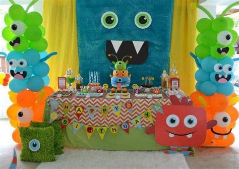 Fiestas Tema Monster Inc Little Monster Birthday Monster 1st Birthdays