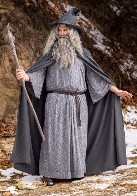 Mens Plus Size Gandalf Lord Of The Rings Costume