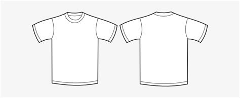 Shirt Clipart Front Back Plain Shirt For Printing Transparent Png