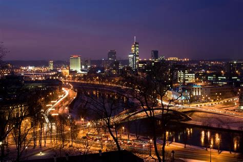 Nightly Vilnius Vilnius By Night Stefan Van Der Straeten Flickr