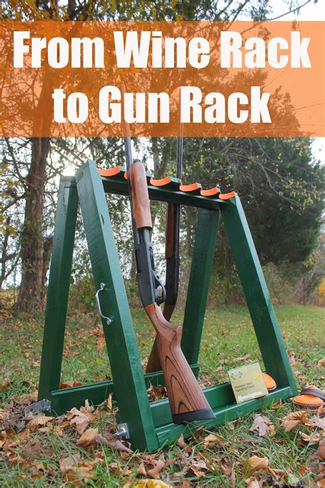 After standing back and taking a look at my new gun room i am speechless. Spain Hill Farm: Turn a Wine Rack into a Standing Gun Rack