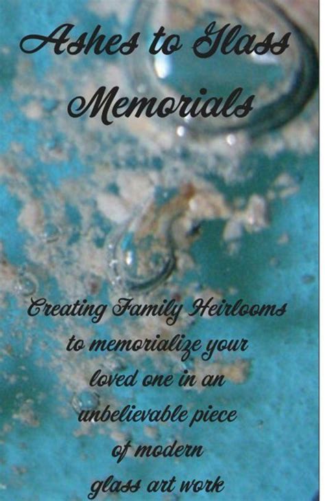 Free Quote Custom Art Ashes Infused Glass Memorial Cremation Etsy