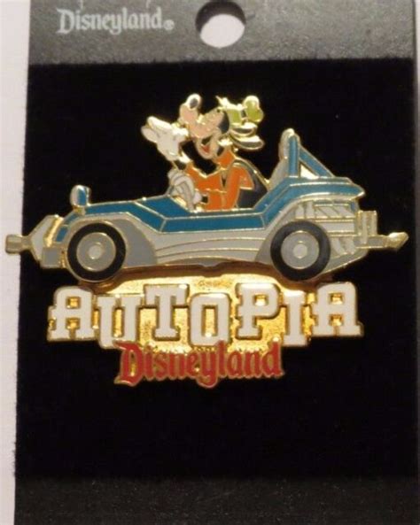 Disney Dlr Disneyland Attractions Autopia Car Ride Goofy Year 2000 Pin