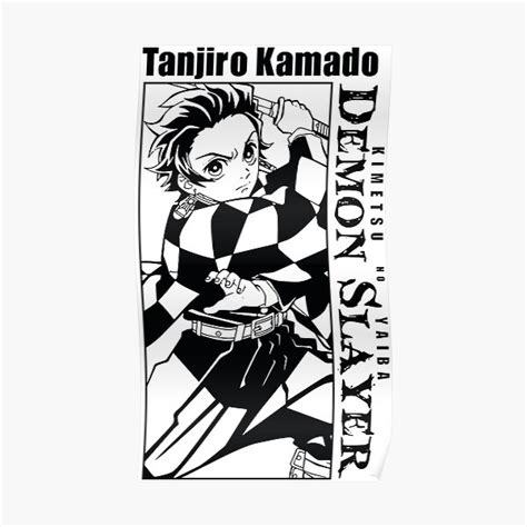 Tanjiro Kamado Demon Slayer Poster By Franckjeannin Redbubble