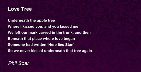 Love Tree By Phil Soar Love Tree Poem