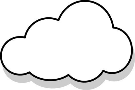 125875 Openclipart Free Clip Art Cloud Stencil Cloud Template