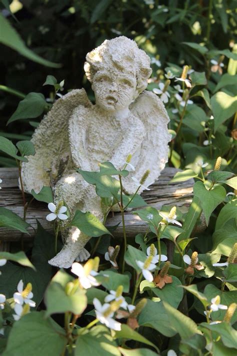 Pin By Boots Johnson On Baby Cherubs Garden Whimsy Garden Angels My
