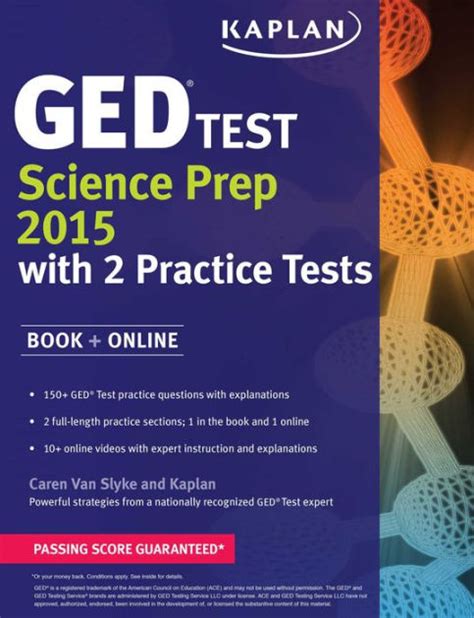 Kaplan Ged Test Science Prep 2015 Book Online By Caren Van Slyke
