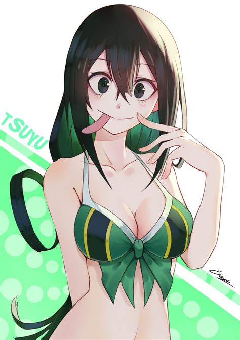 Image Result For Tsuyu Asui In Bikini Hero Academia Pinterest