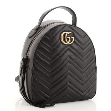 Gucci Gg Marmont Backpack Matelasse Leather Small At 1stdibs