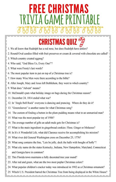 10 Christmas Party Game Ideas Christmas Trivia Christmas Charades