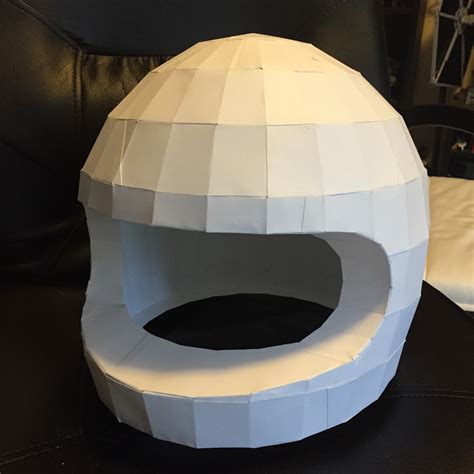 Diy paper mache astronaut helmet. Rambling Introspection: Upscaled LEGO Classic Space Helmet - DIY