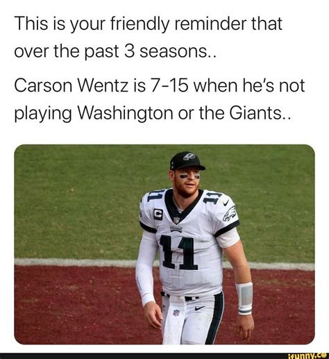 Carson wentz responds to criticism over hunting photo. This is your friendly reminder that over the past 3 seasons.. Carson Wentz is 7-15 when he's not ...