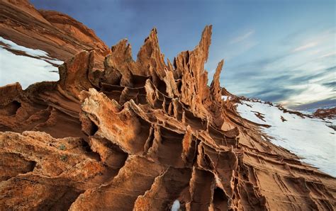 Nature Winter Landscape Rock Wallpapers Hd Desktop And Mobile